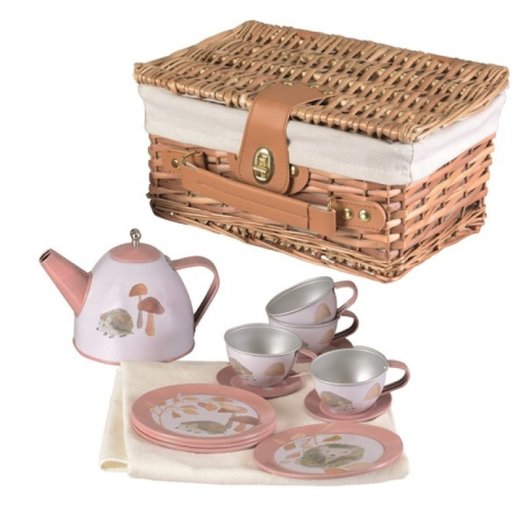 Jucarii copii 2-3 ani - Set ceai in cos pentru picnic, Egmont Toys, 2-3 ani +