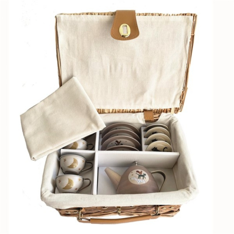 Set ceai in cos picnic, Muzicantii din Bremen, Egmont toys, 2-3 ani + [1]
