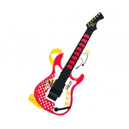Jucarii si jocuri copii - Set chitara cu microfon Minnie, Reig Musicales, 4-5 ani +
