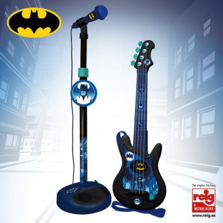 Vârsta - Set chitara si microfon Batman