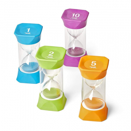 Jucarii educative 2 - 3 ani - Set clepsidre colorate Jumbo, Hand2Mind, 2-3 ani +