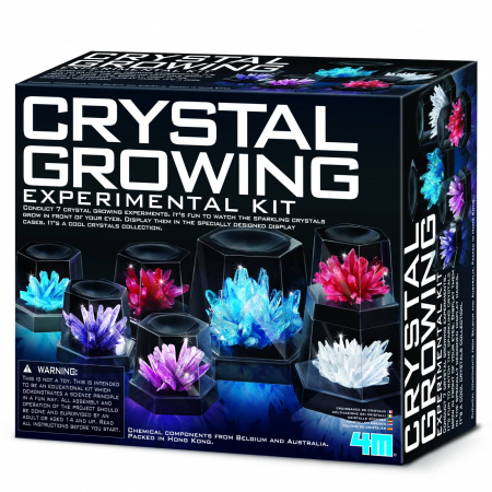 Jucarii copii 12+ ani - Set complet de experimente pentru crescut Cristale, 4M, +10 ani