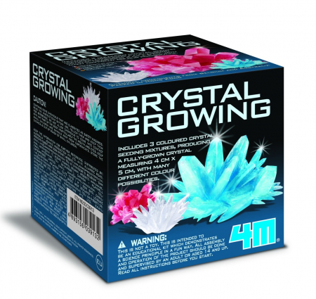 Jocuri experimente stiintifice - Set experimente de crescut Cristale, 4M, +10 ani