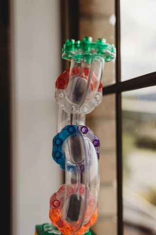 Set conectori pentru circuitul cu bile Magbrix Marble Run [4]