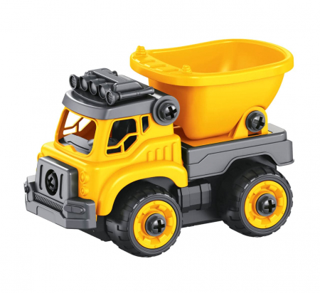 Set constructie Camion Autobasculanta si Excavator cu radiocomanda, BUKI France, 2-3 ani + [7]