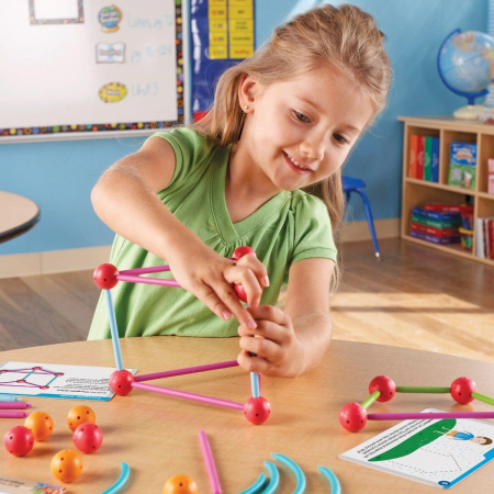 Set constructie - Forme 3D - Explorers, Learning Resources, 4-5 ani + [8]