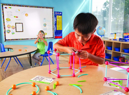 Set constructie - Forme 3D, Learning Resources, 6-7 ani + [10]