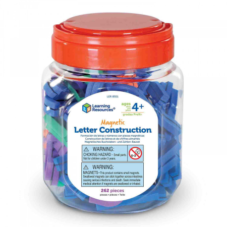 Set constructie magnetic - Litere si cifre, Learning Resources, 4-5 ani + [2]