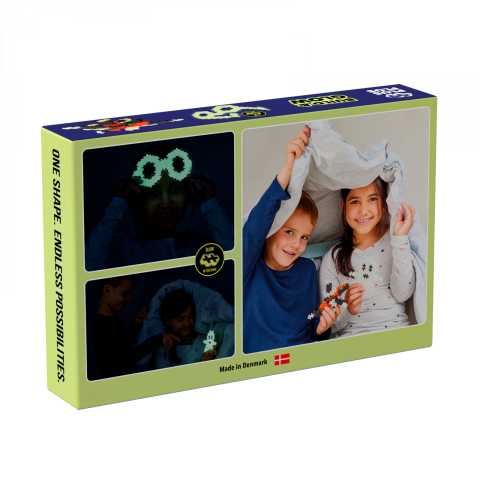 Set constructie Plus-Plus, 360 piese, Construieste si Straluceste, culori fluorescente [2]