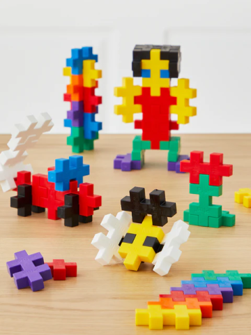 Set constructie Plus-Plus, 60 piese mari, Invata sa construiesti [1]