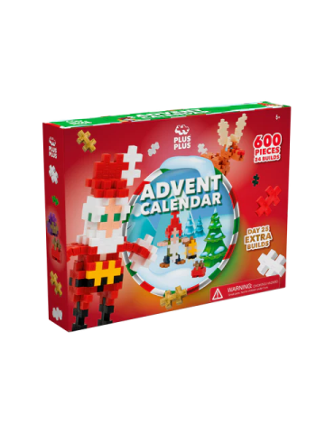 Jocuri de indemanare - Set constructie Plus-Plus, Calendar Advent - Lumea lui Mos Craciun