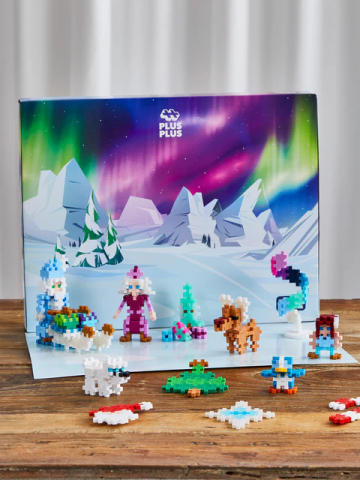 Set constructie Plus-Plus, Calendar Advent - Mos Craciun si Aurora Boreala [2]