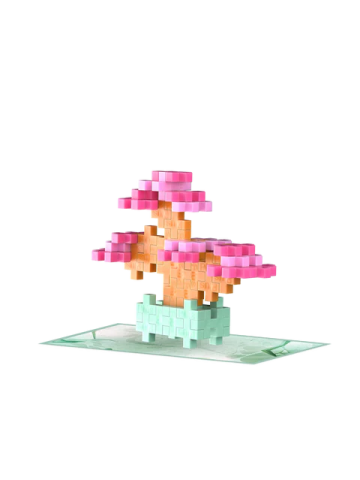 Set constructie Plus-Plus, PLANTE - Bonsai roz [1]