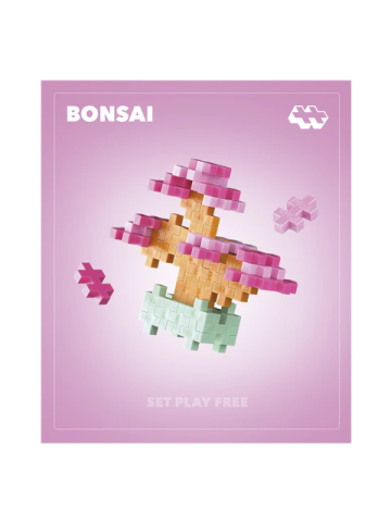 Jucarii si jocuri copii - Set constructie Plus-Plus, PLANTE - Bonsai roz