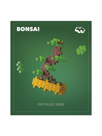 Jucarii si jocuri copii - Set constructie Plus-Plus, PLANTE - Bonsai verde