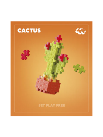 Jucarii si jocuri copii - Set constructie Plus-Plus, PLANTE - Cactus
