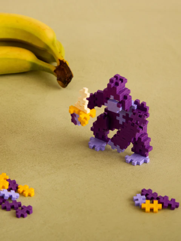 Set constructie Plus-Plus, tub 100 piese, Maimuta [3]