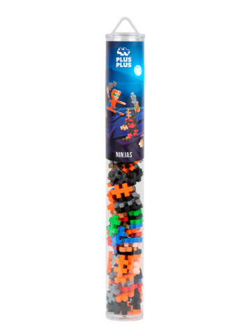 Jucarii si jocuri copii - Set constructie Plus-Plus, tub 100 piese, Ninja