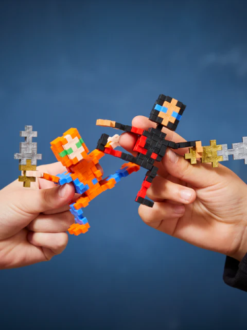 Set constructie Plus-Plus, tub 100 piese, Ninja [1]