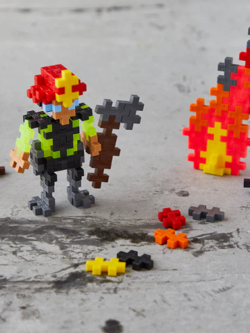 Set constructie Plus-Plus, tub 100 piese, Pompier [3]