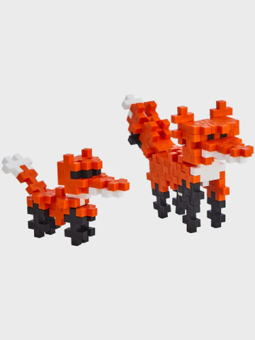 Set constructie Plus-Plus, tub 100 piese, Vulpe [2]