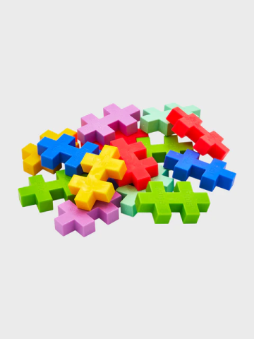 Set constructie Plus-Plus, tub 15 piese mari, Tropical, culori tropicale [2]