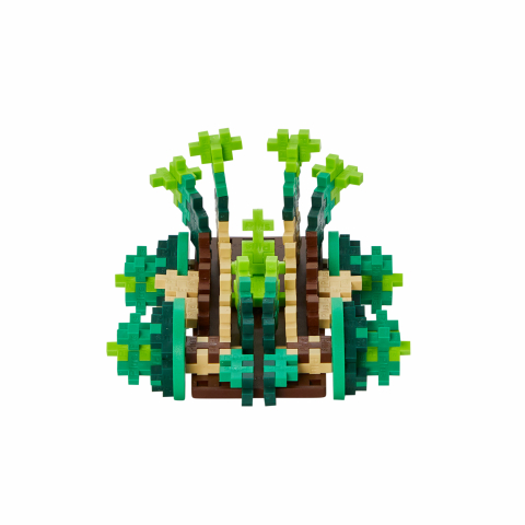 Set constructie Plus-Plus, tub 200 piese, Masini colorate - Pamant [3]