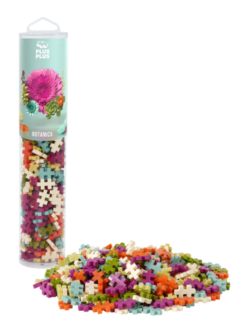 Set constructie Plus-Plus, tub 240 piese, Botanica Mix, culori botanice [4]