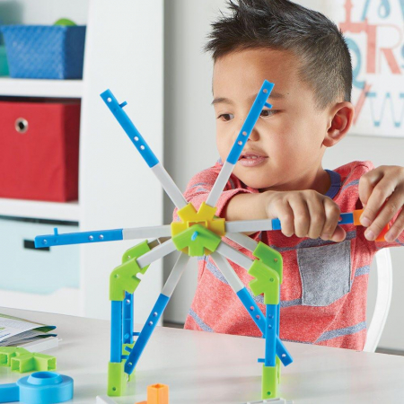 Set constructie STEM - Micutul inginer, Learning Resources, 4-5 ani + [3]