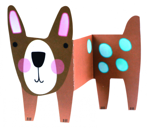 Set creativ 2 in 1 - Pictura si Origami - Animale prietenoase [6]