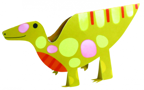 Set creativ 2 in 1 - Pictura si Origami - Dinozauri [7]