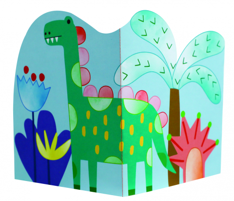 Set creativ 2 in 1 - Pictura si Origami - Dinozauri [4]