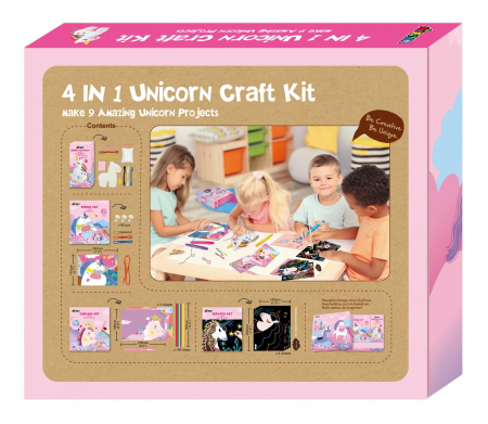 Set creativ 4 in 1 - Unicorni, + 5 ani [4]