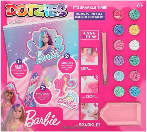Jocuri de indemanare - Set creativ 5 in 1, Barbie, pictura cu diamante