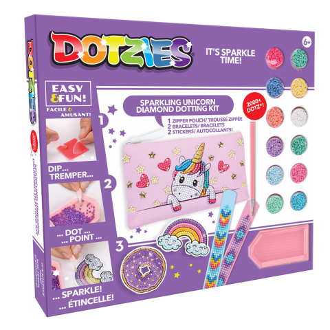 Jocuri de indemanare - Set creativ 5 in 1, Unicorn, pictura cu diamante