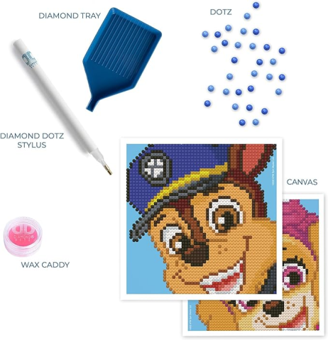 Set creativ 6 in 1, Patrula Catelusilor, pictura cu diamante [7]