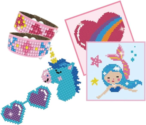 Set creativ 6 in 1, Sirena, pictura cu diamante [1]