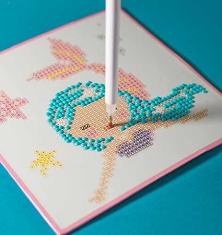 Set creativ 6 in 1, Sirena, pictura cu diamante [2]
