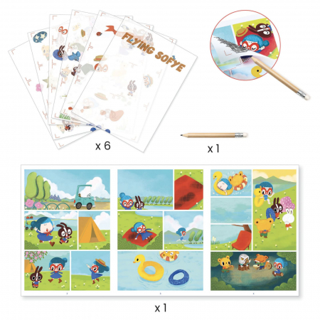 Set creativ, Animatie Djeco, Sofie, 4-5 ani + [2]