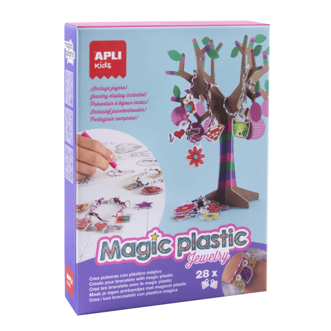Vârsta - Set creativ - Creează bijuterii cu Magic Plastic, Apli Kids, 6 ani+
