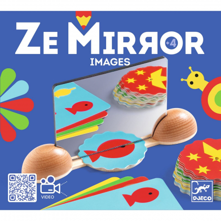 Jucarii copii 4-5 ani - Set creativ cu oglinzi Djeco, Ze mirror, 4-5 ani +