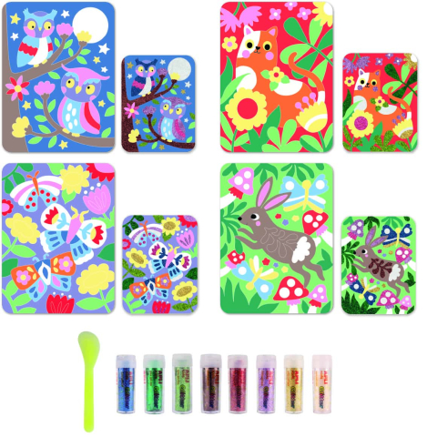 Set creativ cu sclipici biodegradabilc, Apli Kids, 6 ani+ [3]