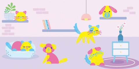 Set creativ cu stampile - Animale [8]