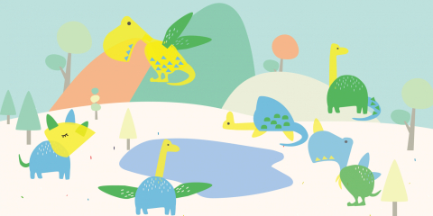 Set creativ cu stampile - Dinozauri [8]