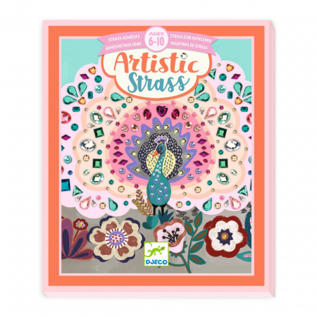Jucarii si jocuri copii - Set creativ cu strasuri Frumusete salbatica, Djeco, 6-10 ani