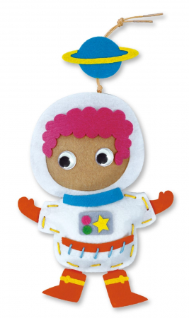 Set creativ de cusut cu tehnica siretului - Primul meu Pandantiv Astronaut, nivel 3, + 3 ani [1]