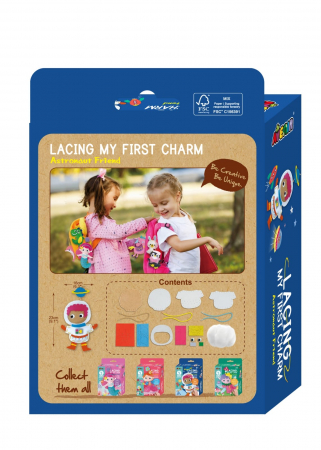 Set creativ de cusut cu tehnica siretului - Primul meu Pandantiv Astronaut, nivel 3, + 3 ani [2]