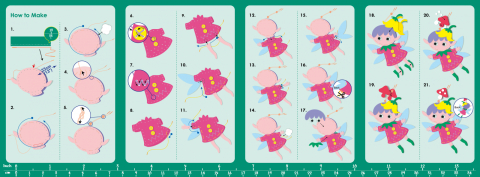 Set creativ de cusut cu tehnica siretului - Primul meu Pandantiv Elf, nivel 3 [4]