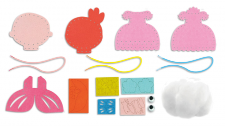 Set creativ de cusut cu tehnica siretului - Primul meu Pandantiv Printesa, nivel 3, + 3 ani [3]