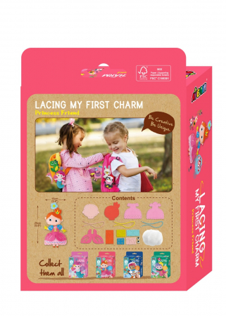 Set creativ de cusut cu tehnica siretului - Primul meu Pandantiv Printesa, nivel 3, + 3 ani [4]